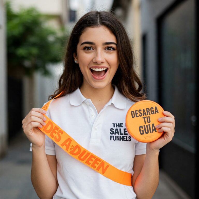 chica con banda que dice descarga tu guia