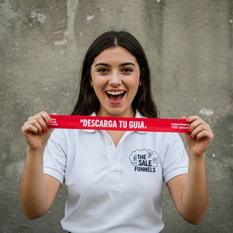 mujer con cinta descarga tu guia